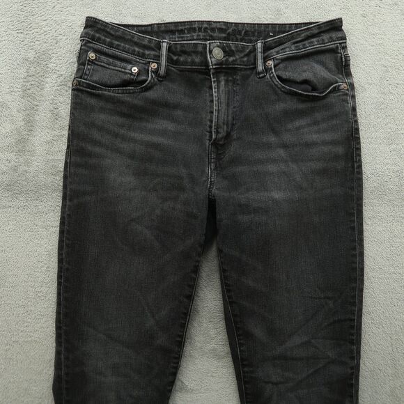 American Eagle Jeans Mens Size 32x32 (32x31 Real) Gray Slim Fit Stretch Denim - Picture 12 of 16